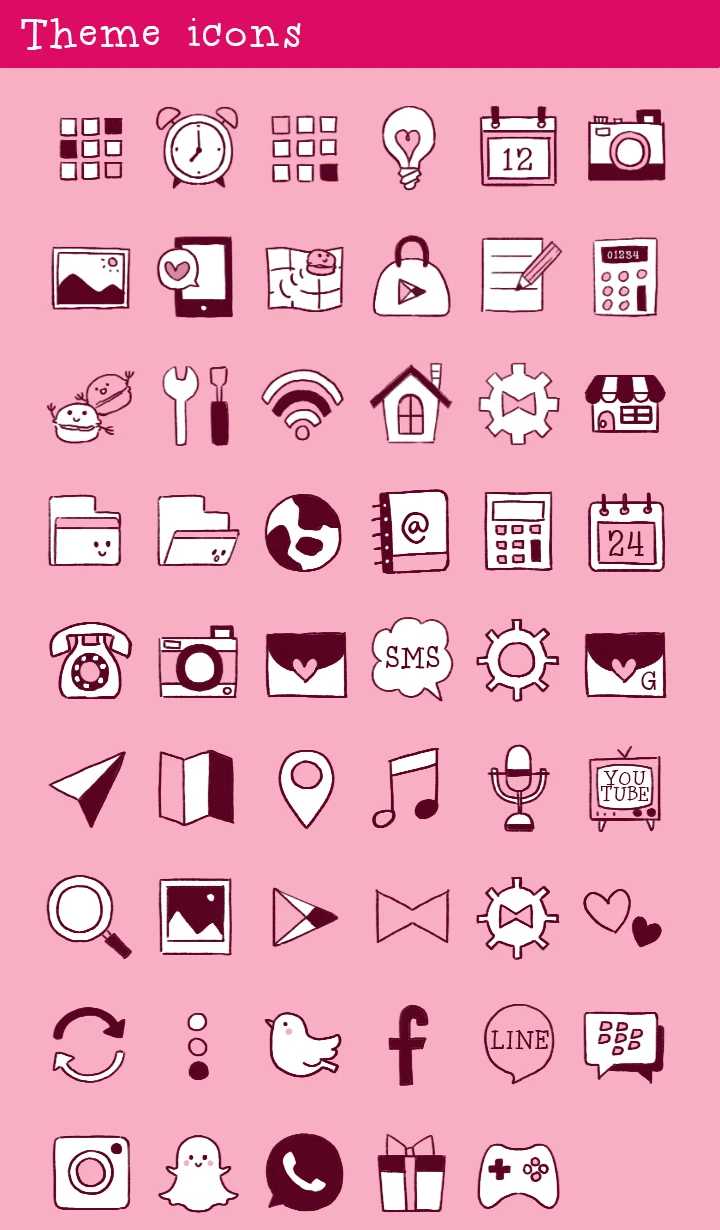 Pastel Macarons Theme screenshot