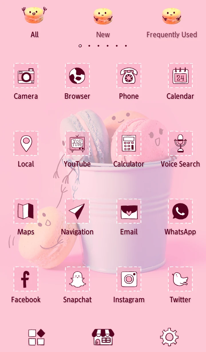 Pastel Macarons Theme screenshot