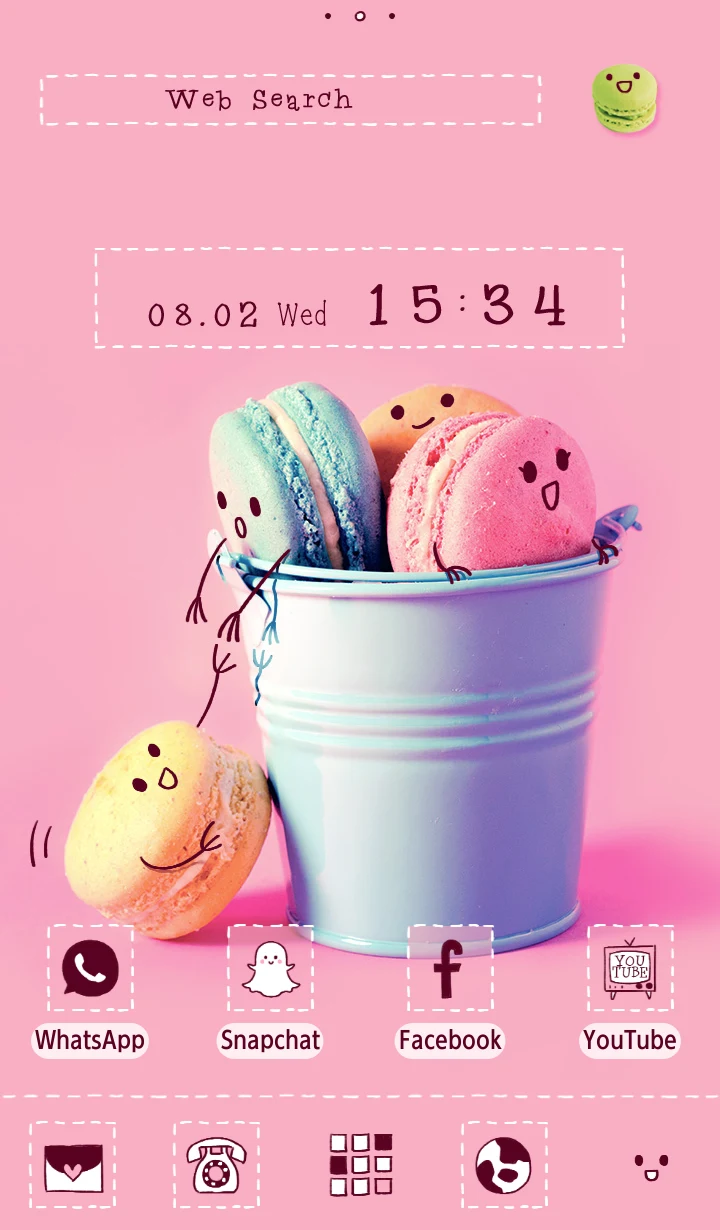 Pastel Macarons Theme screenshot